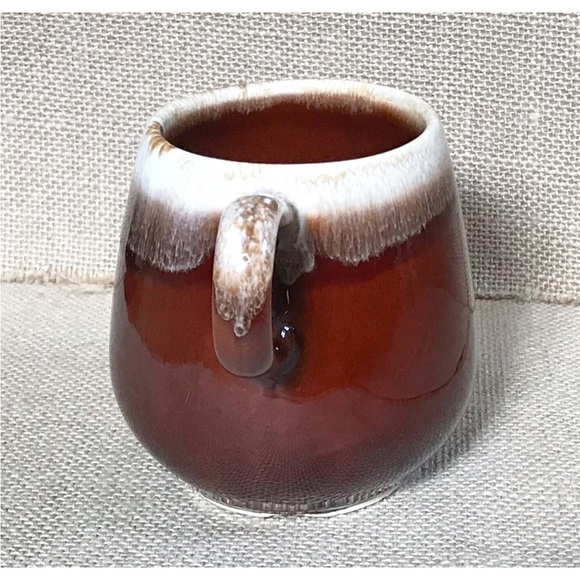 Vintage McCoy Pottery Brown Drip Glaze Mug Cup Rustic Goblin Cottage Farm Core - Picture 2 of 7